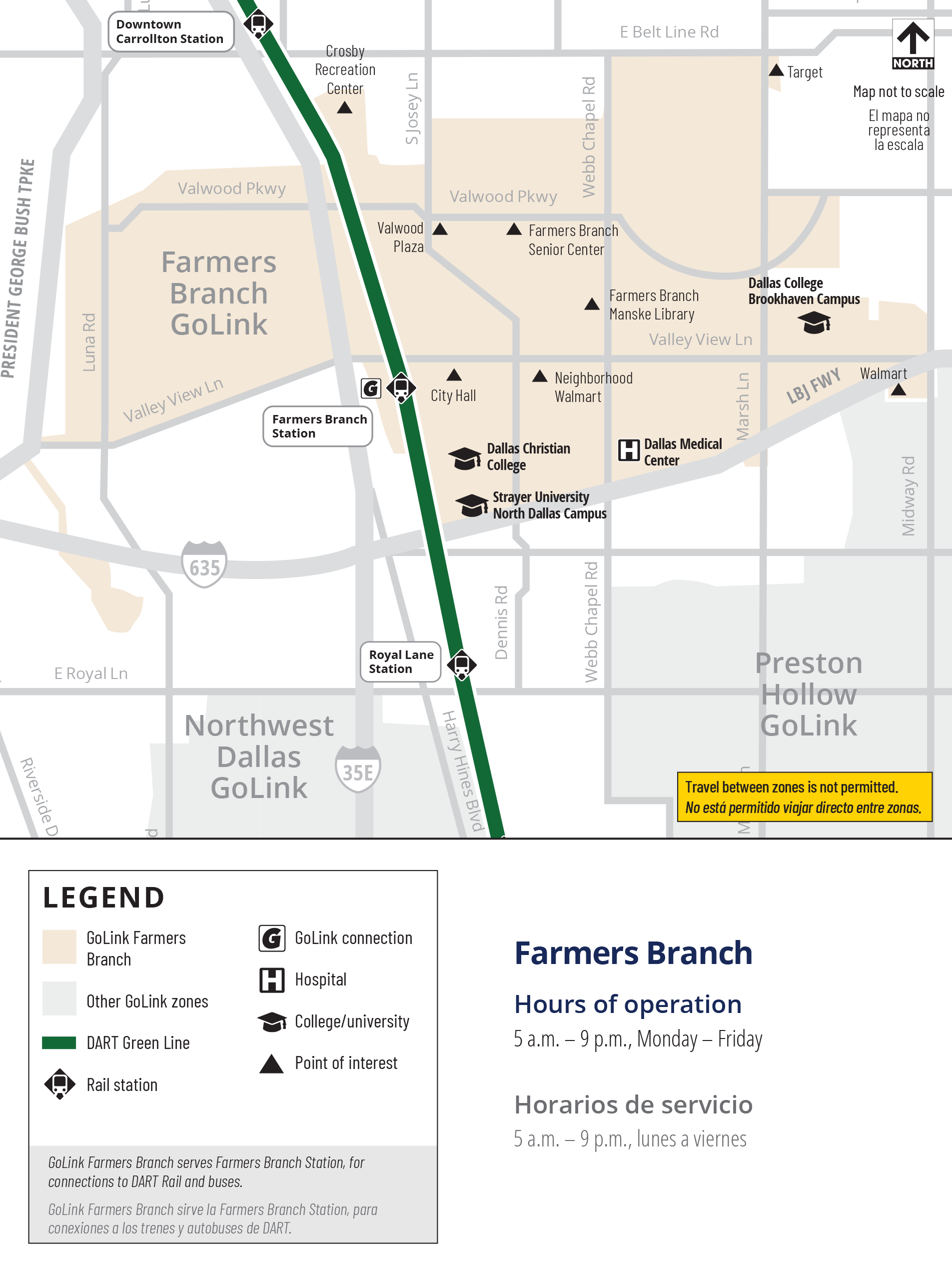 GoLink Farmers Branch map