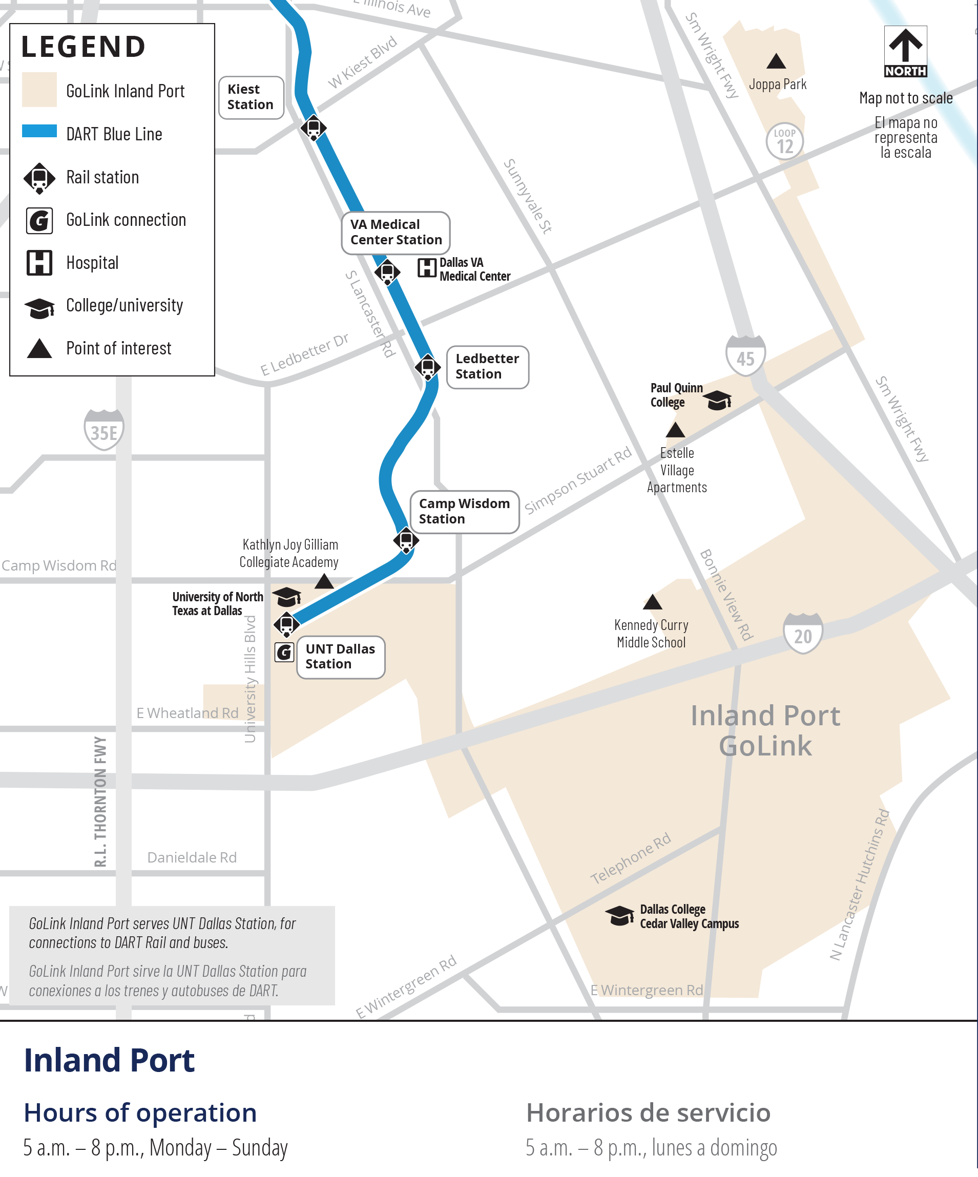 GoLink Inland Port map